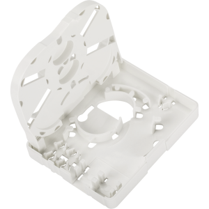 Socket box for 2 SC adapters with optic fiber manager, 100х80х23 mm, white